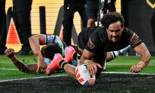 Rugby League in Las Vegas: Penrith Panthers defeat Cronulla Sharks in NRL thriller