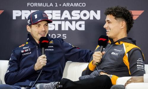 ‘We get along’: Norris and Verstappen laugh off tensions and prepare to renew battle