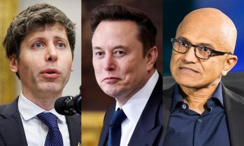  Tech titans bicker over $500bn AI investment announced by Trump