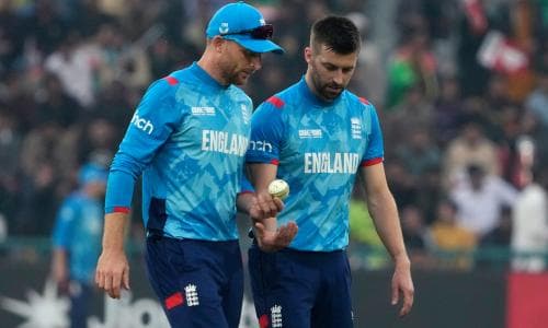 England’s Mark Wood to see specialist amid knee ligament damage fears